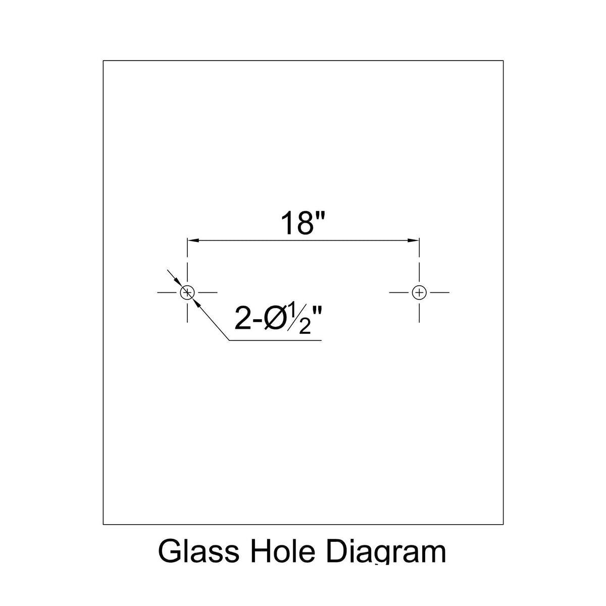 MCOCOD® Glass Shower Door Single Side Round Corner Towel Bar
