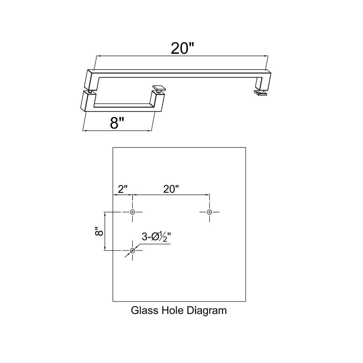 MCOCOD® Square Corner Double Sided Handle Combo