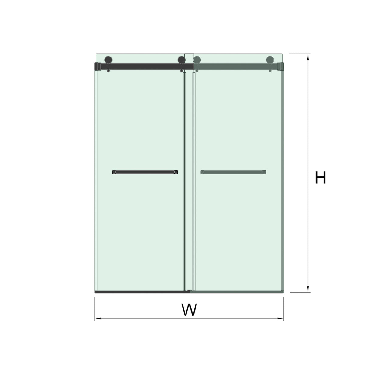 Width and height measurement diagram