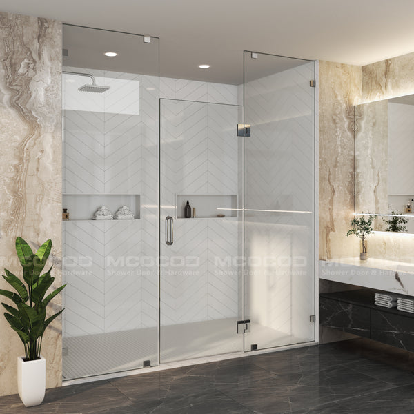 Customize for Large Openings Spaces Frameless Swing Shower Door - H06-02E