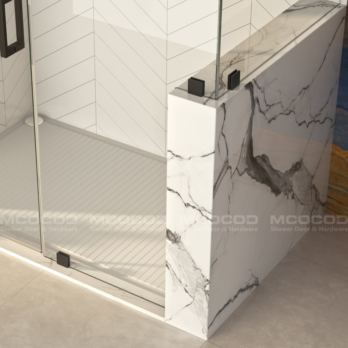 MCOCOD® Customize Frameless Rectangle Shower Enclosure - H06-04