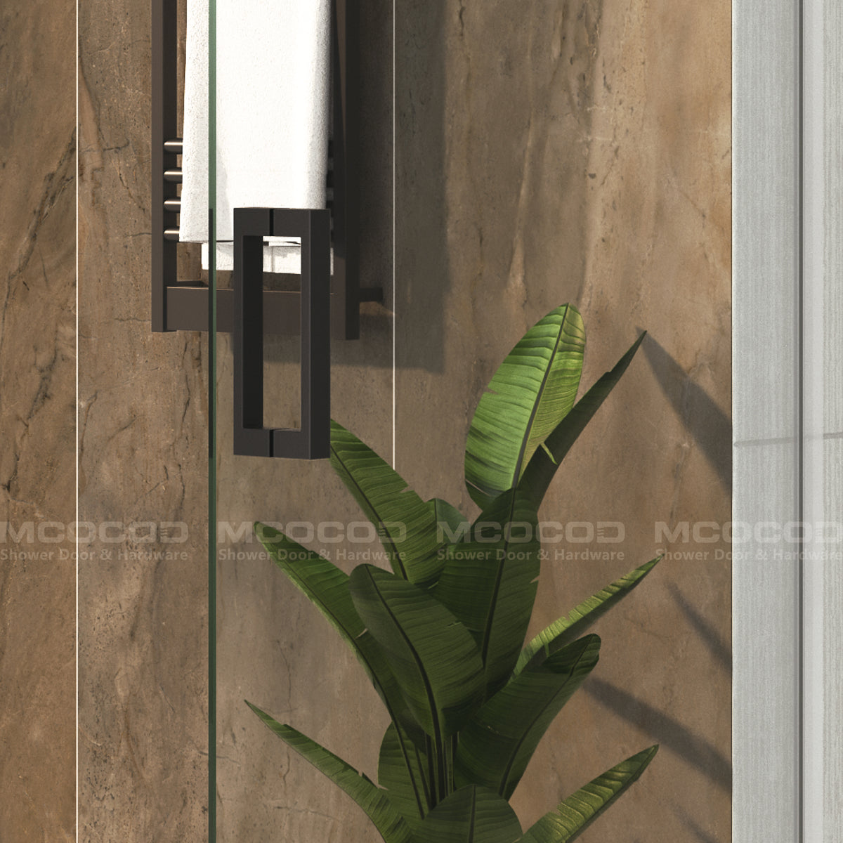 MCOCOD® Customized Glass to Ceiling for Frameless Rectangle Shower - H06-06