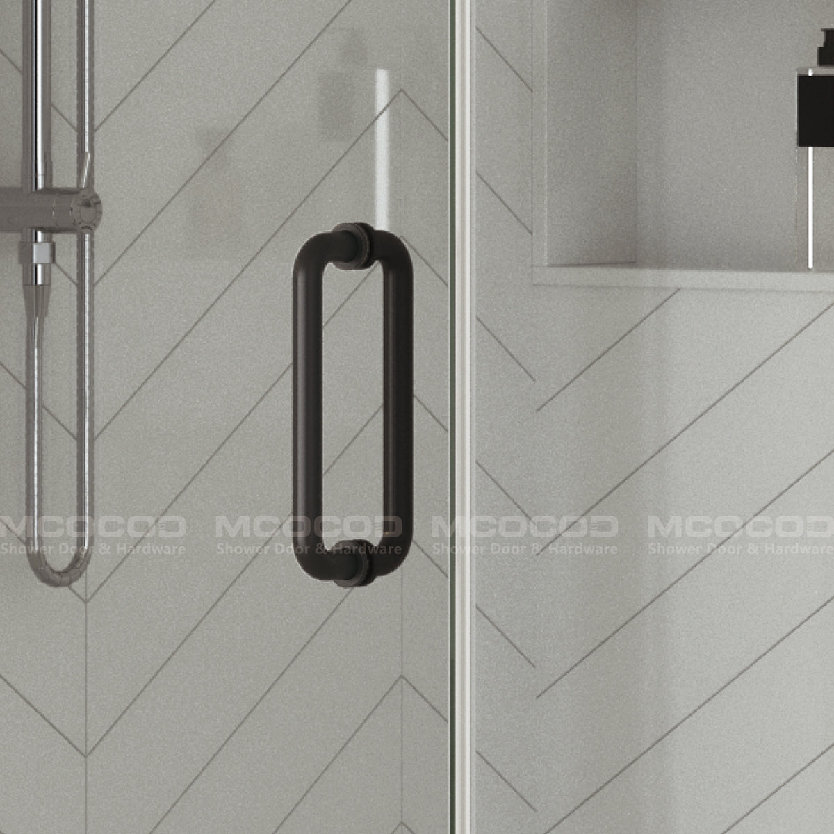 MCOCOD® Customized Glass to Ceiling for Frameless Rectangle Shower - H06-07