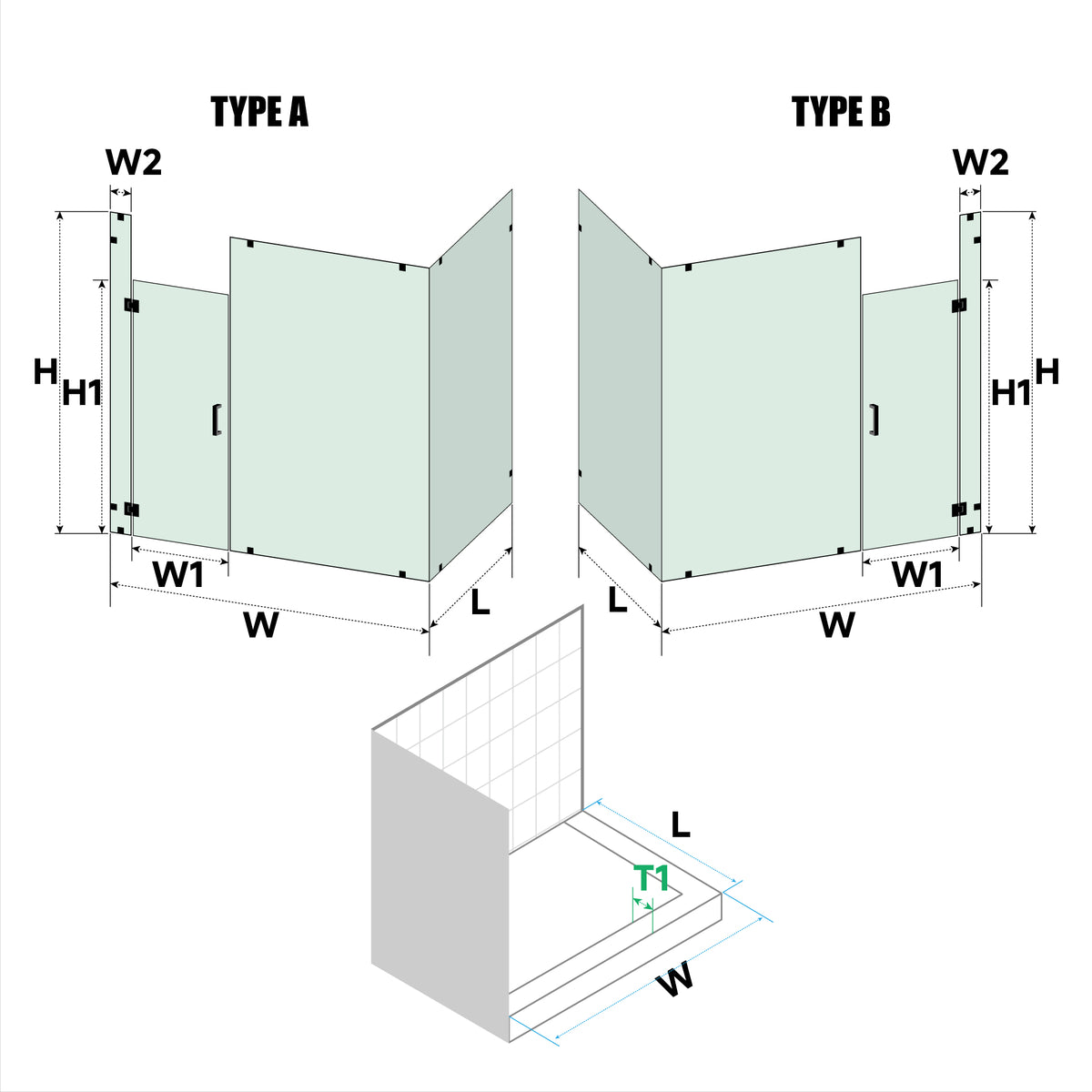 Custom door orientation guide