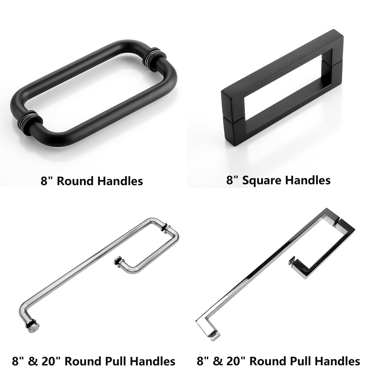 MCOCOD® Hardware Kit for Frameless Corner Hinged Shower Enclosure - H06-01