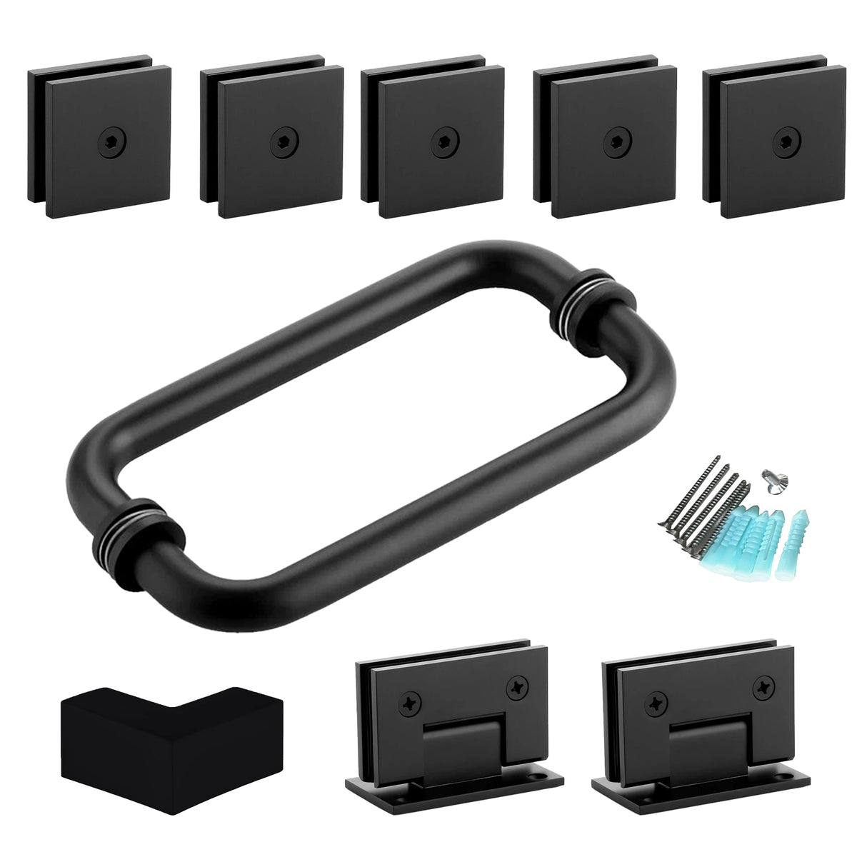 MCOCOD® Hardware Kit for Frameless Corner Hinged Shower Enclosure - H06-01