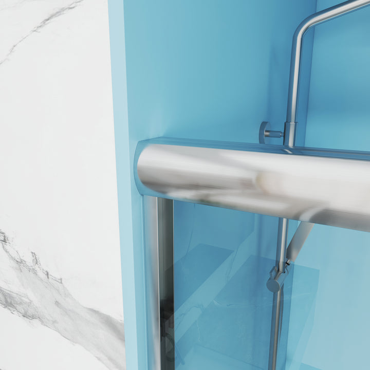 MCOCOD DS06S Bathtub Shower Doors - Double Sliding Bathtub Shower Door with Framed System
