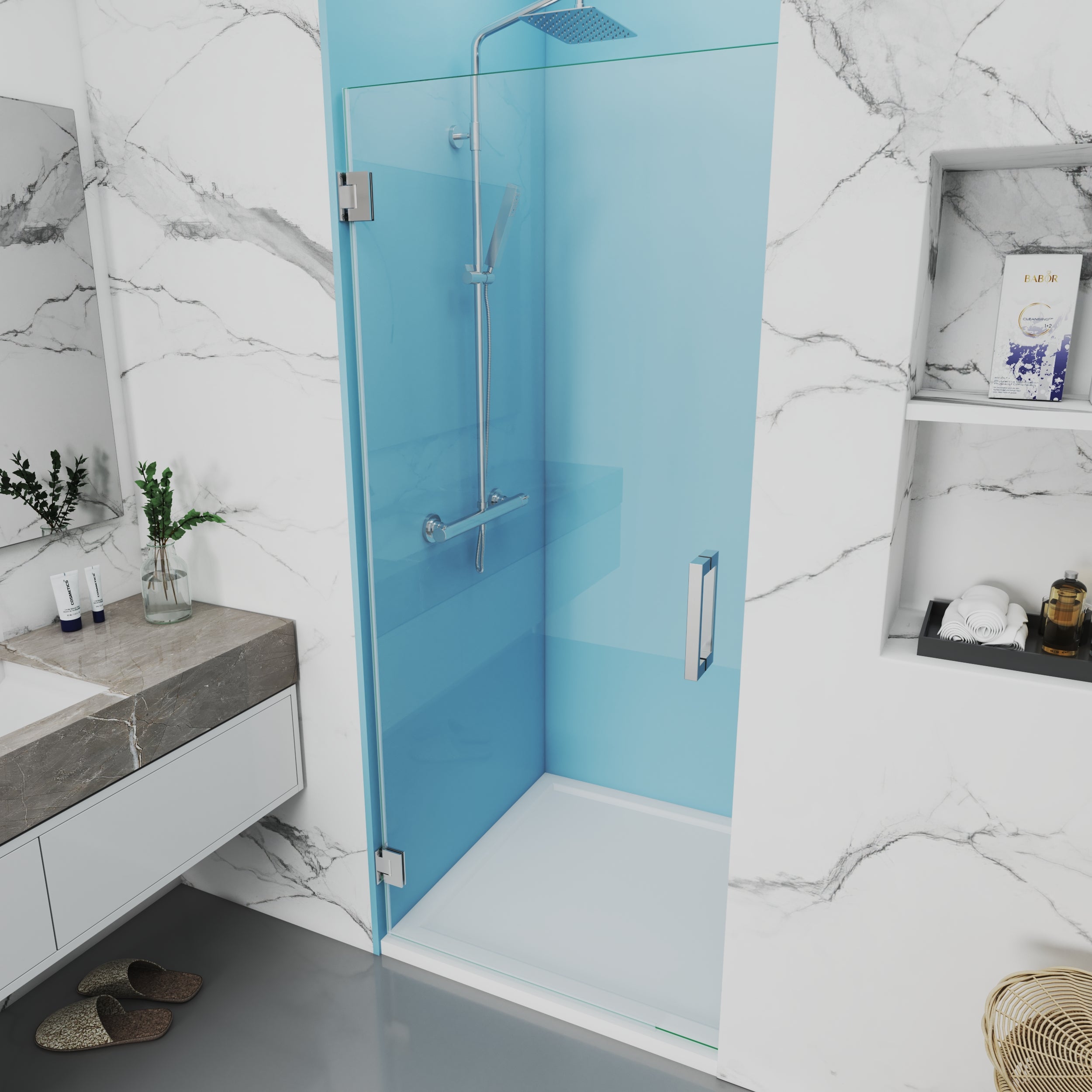 Customize Single Frameless Swing Shower Door - H06-05 – MCOCOD