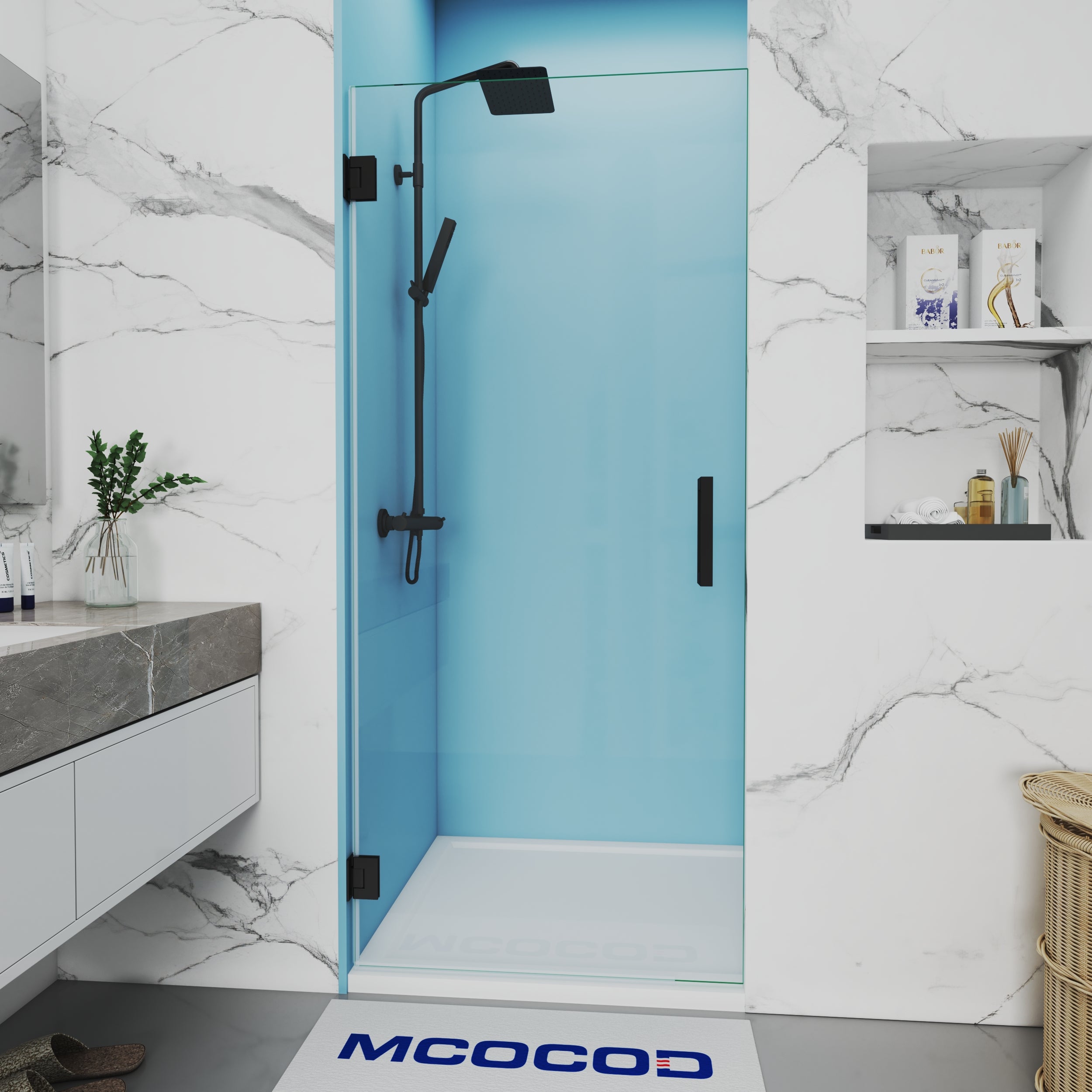 Customize Single Frameless Swing Shower Door - H06-05 – MCOCOD