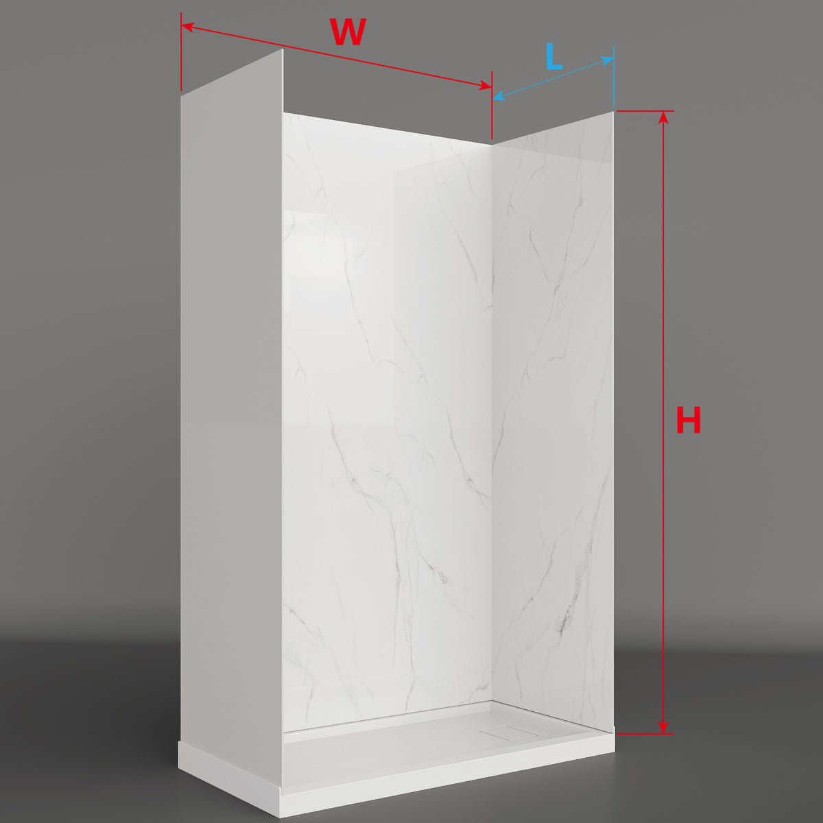 Width and height measurement diagram