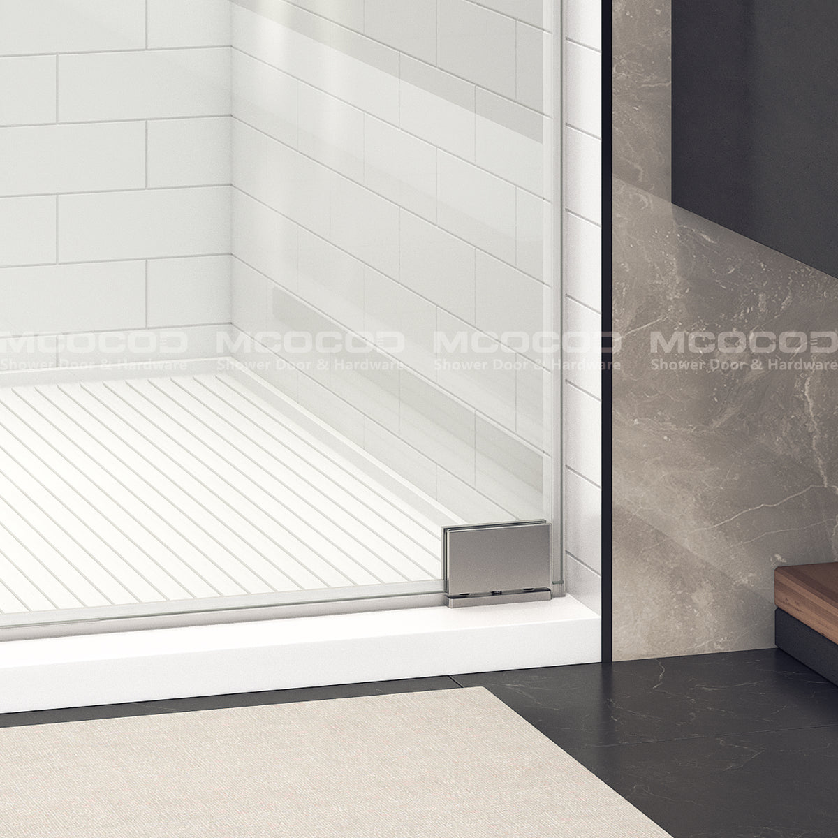 MCOCOD® Customize Framed Swing Shower Door - P08L-01