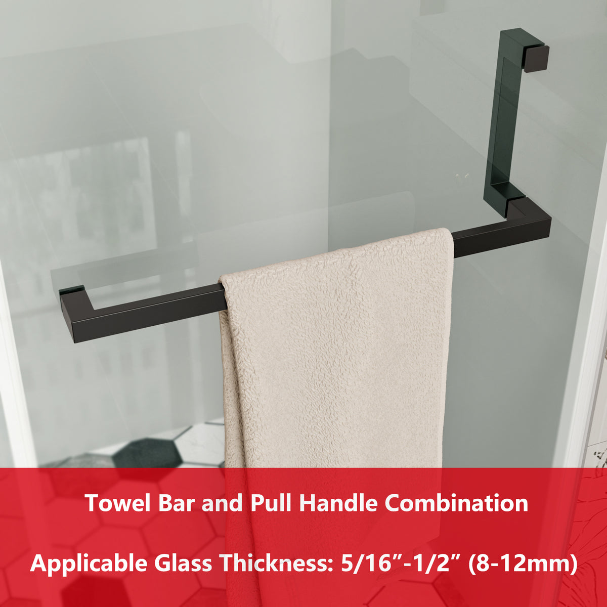 MCOCOD® Hardware Kit for Frameless Corner Hinged Shower Enclosure - H06-01