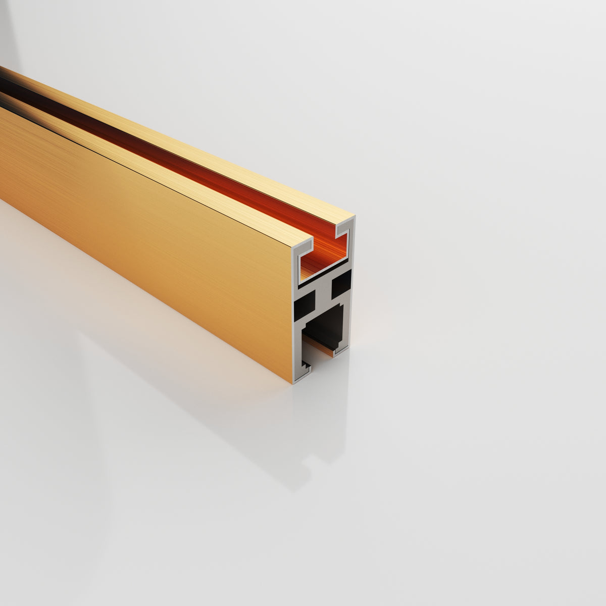 MCOCOD® SS08 Guide Rail for Soft-Closing Double Sliding Frameless Shower Door