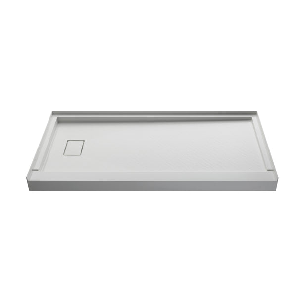 Left Drain with Edges Shower Base in SMC