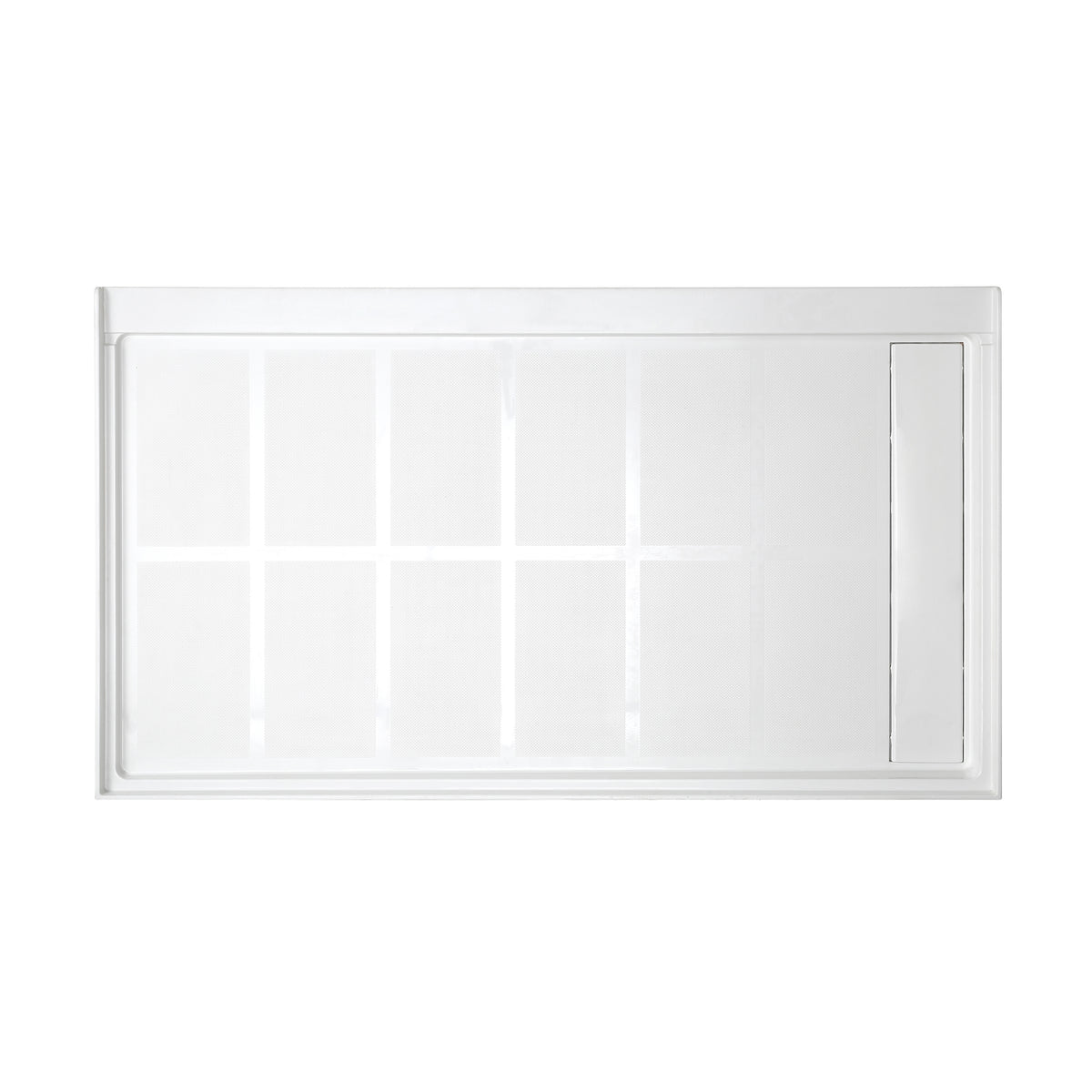 MCOCOD® Right Drain Shower Base in Acrylic Solid Surface