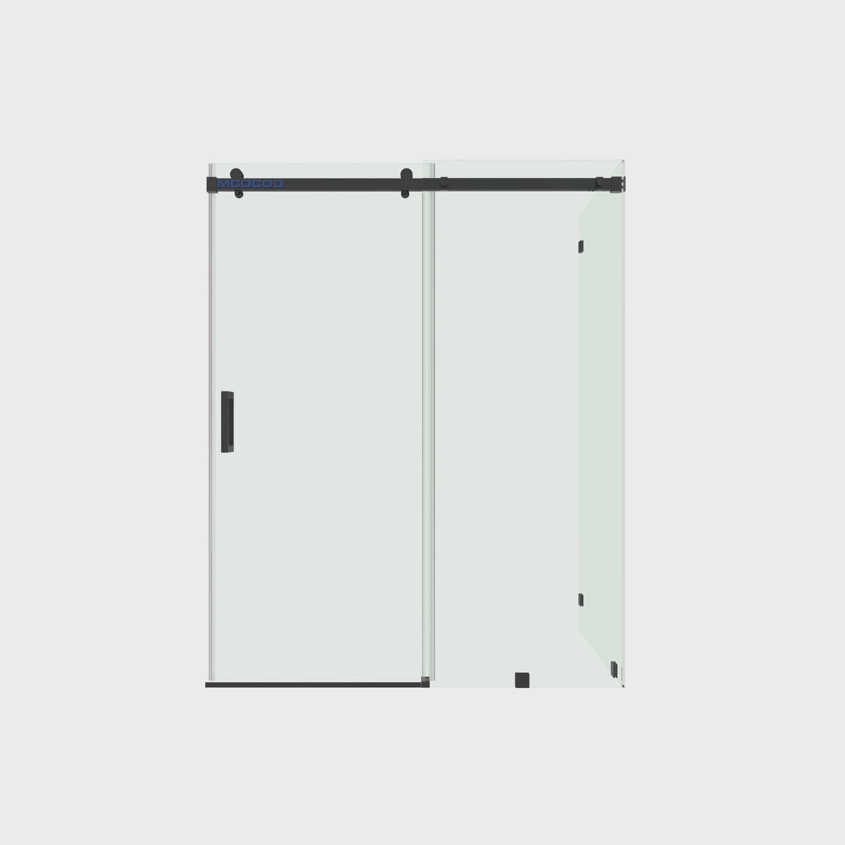 MCOCOD® Custom Soft-Closing Single Sliding Frameless Shower Enclosure - SS13-01