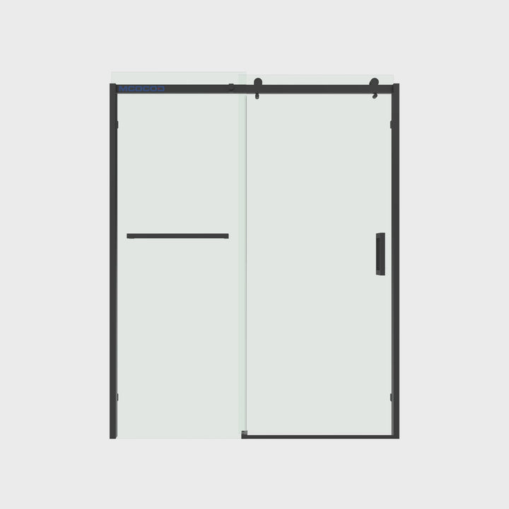 Single Sliding Semi Frameless Shower Door - SS13S