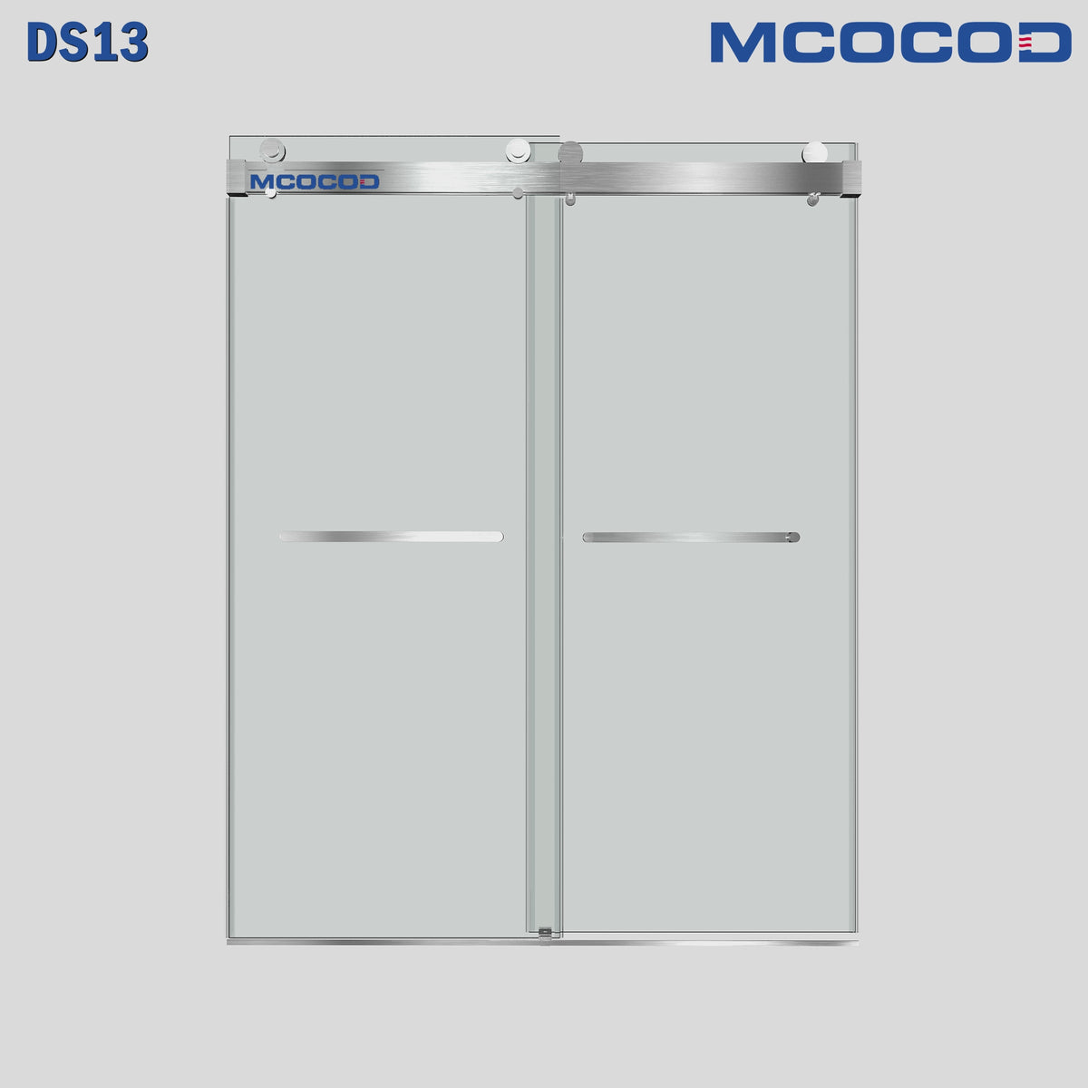 MCOCOD DS13 Soft-Closing Double Sliding Frameless Glass Shower Door - Product Display Video