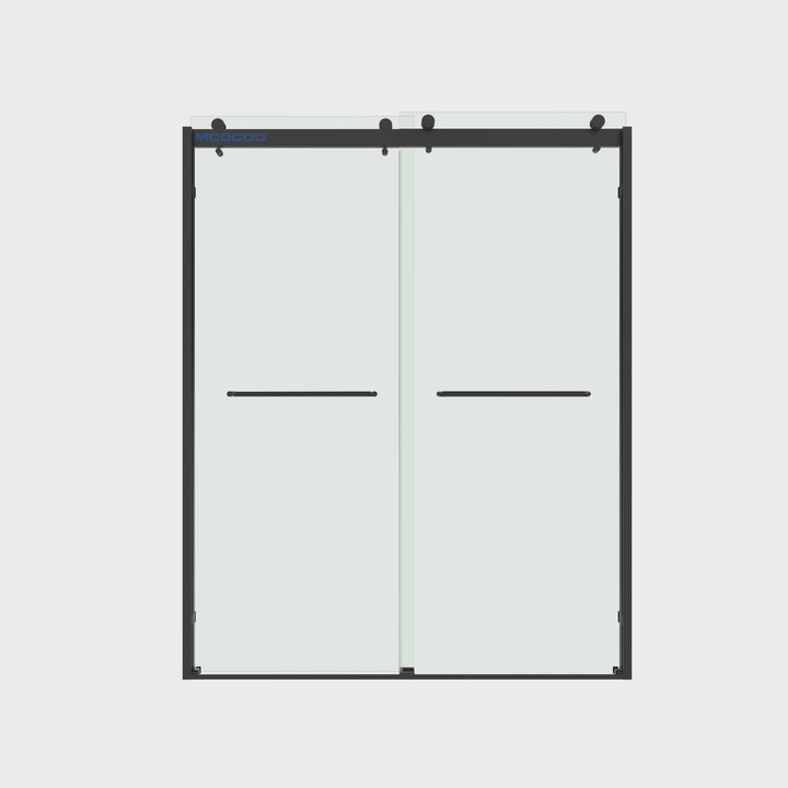 Double Sliding Semi Frameless Shower Door - DS10